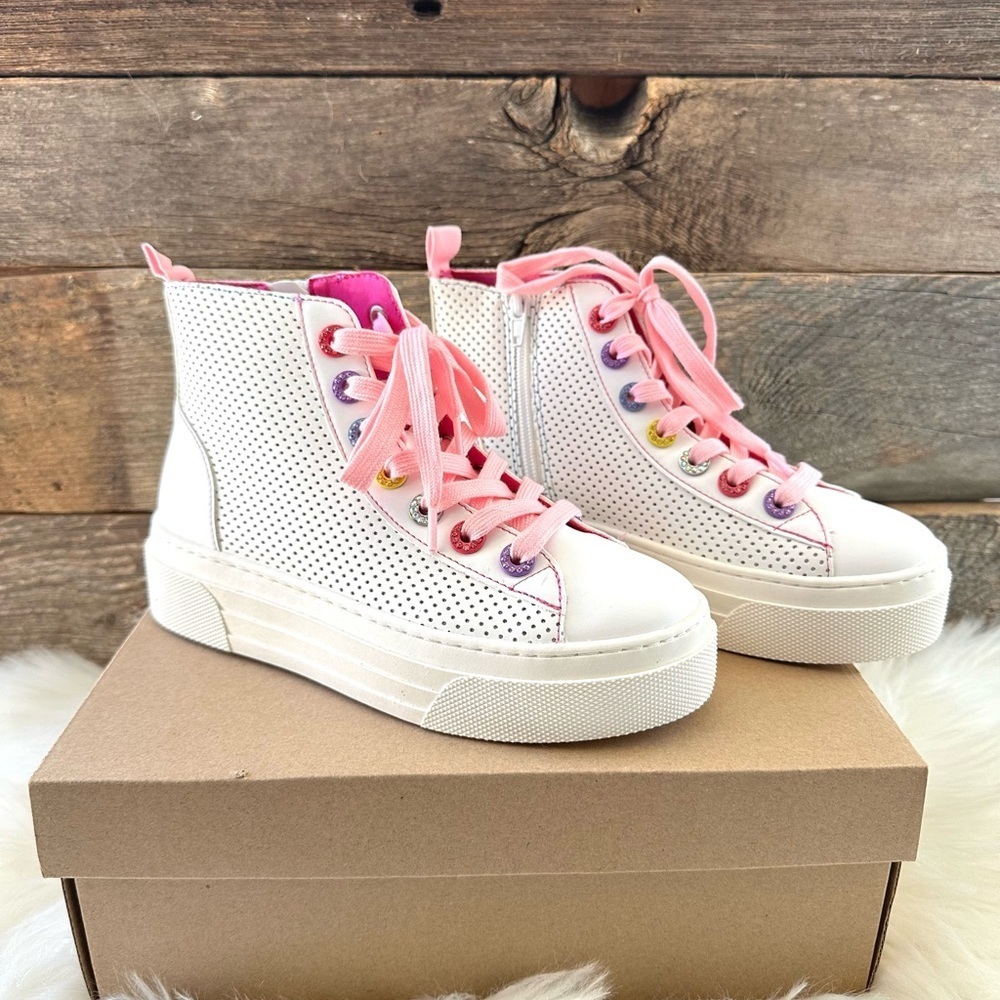 STEVE MADDEN | JQuish Metallic High Top Sneaker - Picture 2 of 6